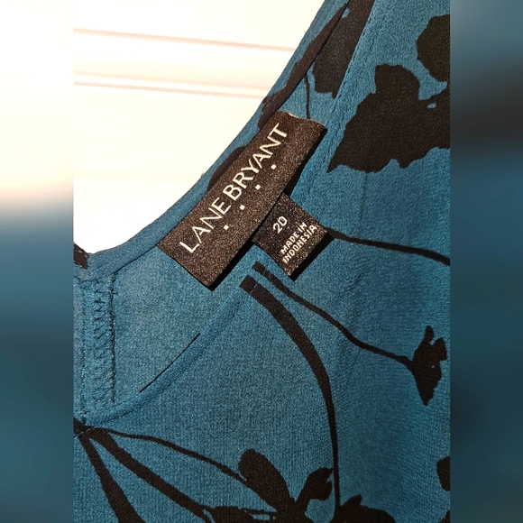 Lane Bryant, swing top, dark green, 20 - Picture 2 of 4